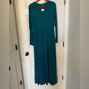 Long sleeve cotton dress